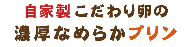 こだわり卵の濃厚なめらかプリン