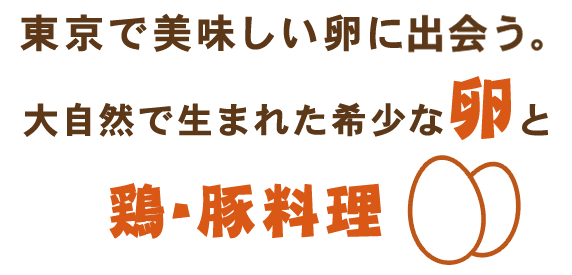 東京で美味しい卵に出会う